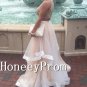 Two Piece Beading Tulle Prom Dresses, Dresses for Prom
