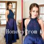 Two Piece High Neck Prom Dresses, Dresses for Prom