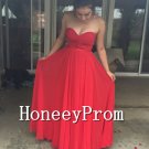 Sweerheart Red A-Line Prom Dresses, Dresses for Prom