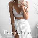 Spaghetti Straps Tow Piece Prom Dresses, Dresses for Prom
