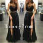 Spaghetti Straps Two Piece Prom Dresses, Dresses for Prom