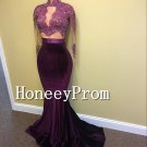 High Nevk Long Sleeve Prom Dresses, Dresses for Prom