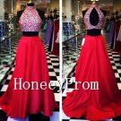 Two Piece High Neck Prom Dresses, Dresses for Prom