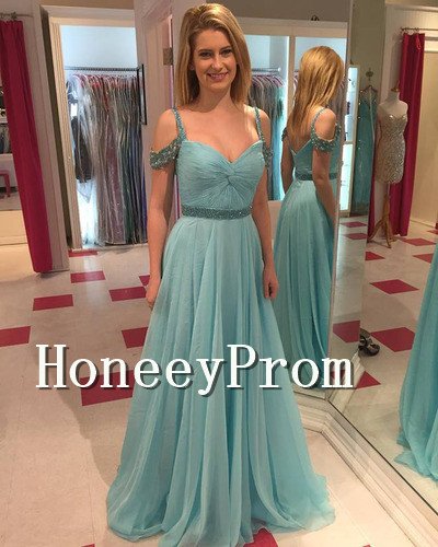 Off Shoulder A-Line Prom Dresses, Dresses for Prom