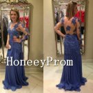 Long Sleeve Appliu Long Prom Dresses, Dresses for Prom