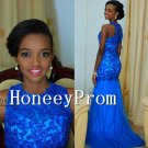 Royal Blue Mermaid Sleeveless Prom Dresses, Dresses for Prom