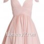 Off Shoulder Short Chiffon Prom Dresses, Dresses for Prom