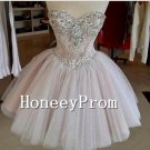 Sweetheart Beaded Light Pink Prom Dresses, Dresses for Prom