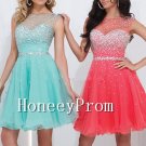 A-Line Sleeveless Beaded Prom Dresses, Dresses for Prom