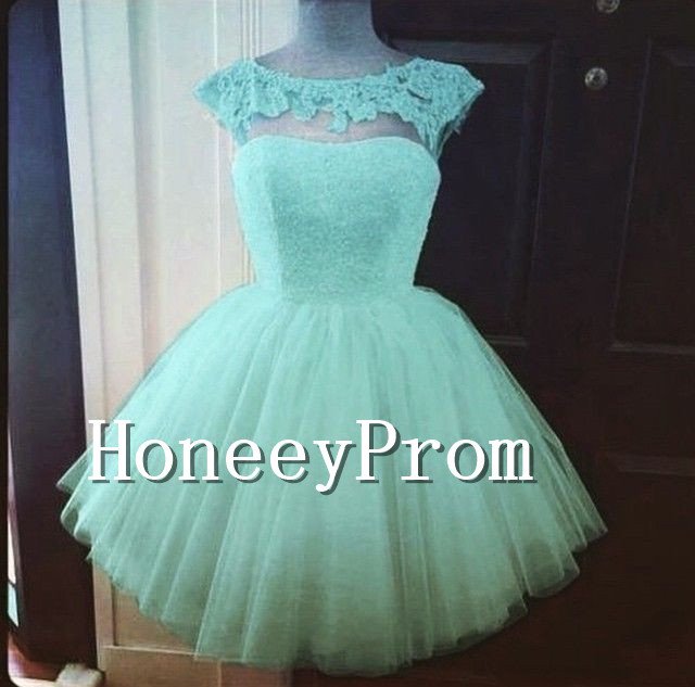Short Pink Cap Sleeve Prom Dresses, Dresses for Prom