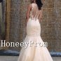 Lace Tulle Mermaid Applique Prom Dresses, Dresses for Prom