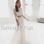 Long Sleeve Two Piece Prom Dresses, Dresses for Prom
