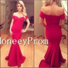 Off Shoulder Sexy Mermaid Prom Dresses, Dresses for Prom