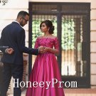 A-Line Long Sleeve Applique Prom Dresses, Dresses for Prom