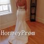 Sleeveless White High Neck Prom Dresses, Dresses for Prom