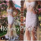 Sleeveless See Through Applique Prom Dresses, Dresses for Prom