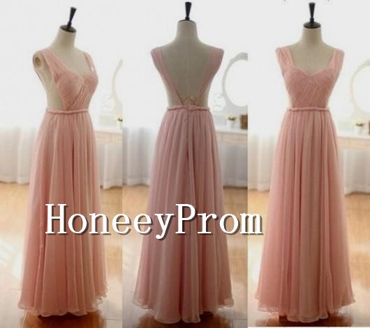 A-Line Simple Chiffon Prom Dresses, Dresses for Prom
