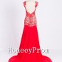 Floor Length Applique Red Prom Dresses, Dresses for Prom