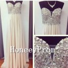 Sweetheart Beaded A-Line Prom Dresses, Dresses for Prom