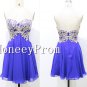 Short Mini Applique Purple Prom Dresses, Dresses for Prom