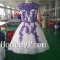Sleeveless Applique Knee Length Prom Dresses, Dresses for Prom