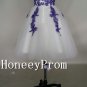 Sleeveless Applique Knee Length Prom Dresses, Dresses for Prom