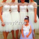 Short Sleeve A-Line Prom Dresses, Dresses for Prom