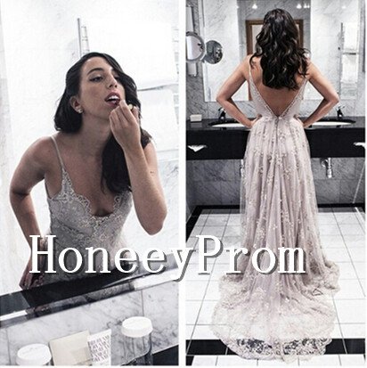 Floor Length Spaghetti Straps Prom Dresses, Dresses for Prom