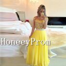 A-Line Chiffon Applique Long Prom Dresses, Dresses for Prom
