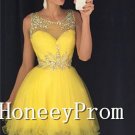 Lovely Short Organza Sleeveless Prom Dresses, Dresses for Prom
