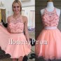Two Piece Halter Short Prom Dresses, Dresses for Prom