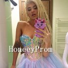 Crystal Beaded Short Prom Dresses, Dresses for Prom