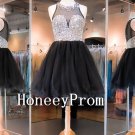 Elegant Black Tulle Prom Dresses, Dresses for Prom