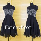 A-Line Black Short Prom Dresses, Dresses for Prom