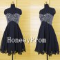 A-Line Black Short Prom Dresses, Dresses for Prom