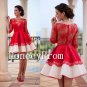 Long Sleeve Red Short Prom Dresses, Dresses for Prom