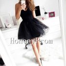 Black Short Tulle Prom Dresses, Dresses for Prom