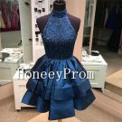 High Neck Ruffles Prom Dresses, Dresses for Prom