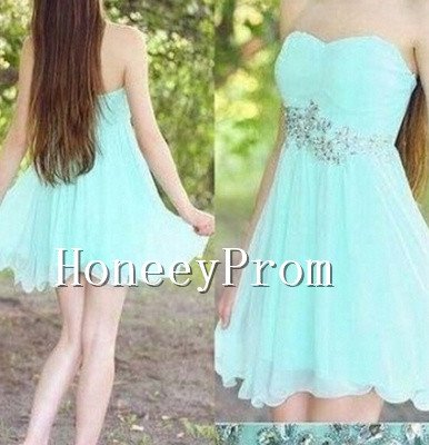 Simple Short Chiffon Prom Dresses, Dresses for Prom