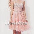 A-Line Sleeveless Beaded Prom Dresses, Dresses for Prom