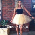 Light Champagne Short Prom Dresses, Dresses for Prom