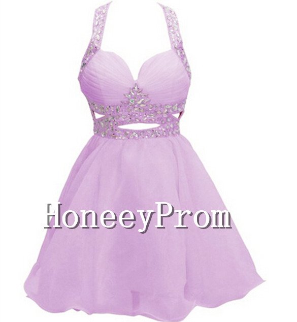 Open Back Short Mini Prom Dresses, Dresses for Prom