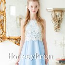 A-Line Blue Short Prom Dresses, Dresses for Prom