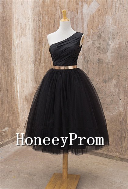 One Shoulder Knee Length Prom Dresses, Dresses for Prom
