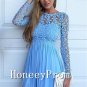 Long Sleeve Short Lace Prom Dresses, Dresses for Prom