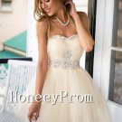 Strapless Short Beading Prom Dresses, Dresses for Prom
