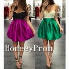 Beading Satin Strapless Prom Dresses, Dresses for Prom