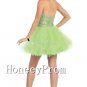 Green Crystal Short Mini Prom Dresses, Dresses for Prom