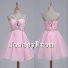 Straps Pink Bandage Prom Dresses, Dresses for Prom