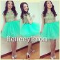 Cap Sleeve Green Sequin Prom Dresses, Dresses for Prom